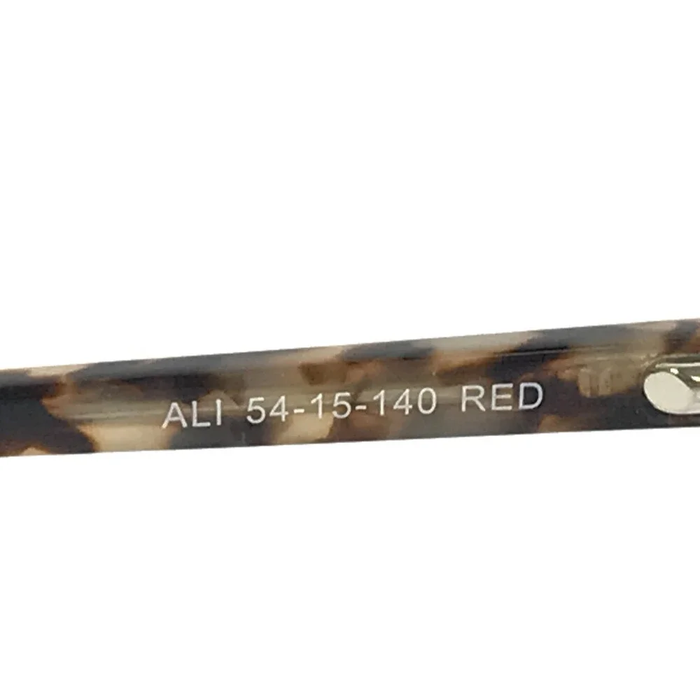 Success Eyeglasses Frames ALI RED Tortoise Cat Eye Full Rim 54-15-140